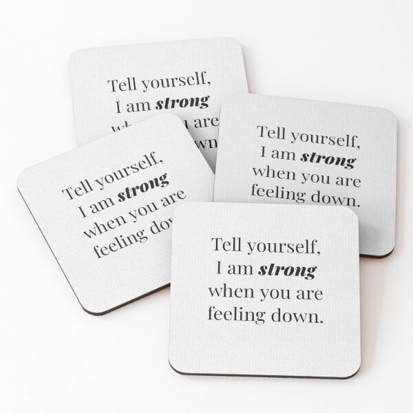 Item preview, Strengthening Words: Lift Your Spirits with 'I am strong" designed and sold by Badri Nurul.