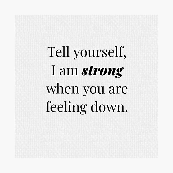 Item preview, Strengthening Words: Lift Your Spirits with 'I am strong" designed and sold by Badri Nurul.