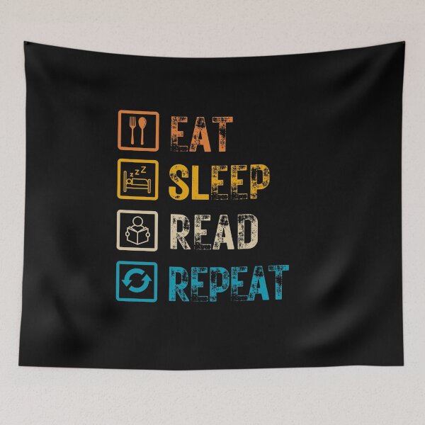 Item preview, Eat Sleep Read Repeat designed and sold by netfires.