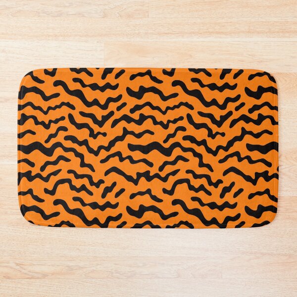 Item preview, Orange & Black Curling Strokes Halloween Pattern designed and sold by Sturdust.