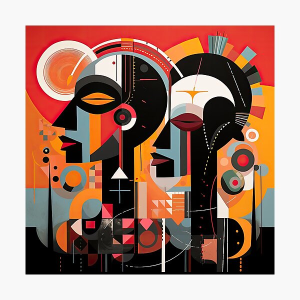 Item preview, African Tribe Bauhaus Design designed and sold by ArtificialGenes.