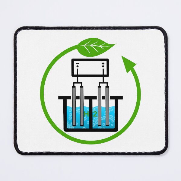 Item preview, Hydrogen Fuel Cell Circled By A Green ECO Friendly Leaf And Arrow Symbol  designed and sold by Oaks Creations.