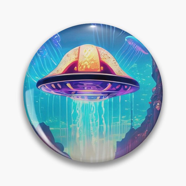 Item preview, Vibrant Psychedelic UFO Cityscapes – Trippy Sci-Fi 12 designed and sold by Benito Del Ray.