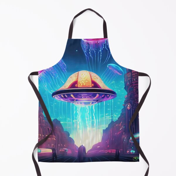 Item preview, Vibrant Psychedelic UFO Cityscapes – Trippy Sci-Fi 12 designed and sold by Benito Del Ray.