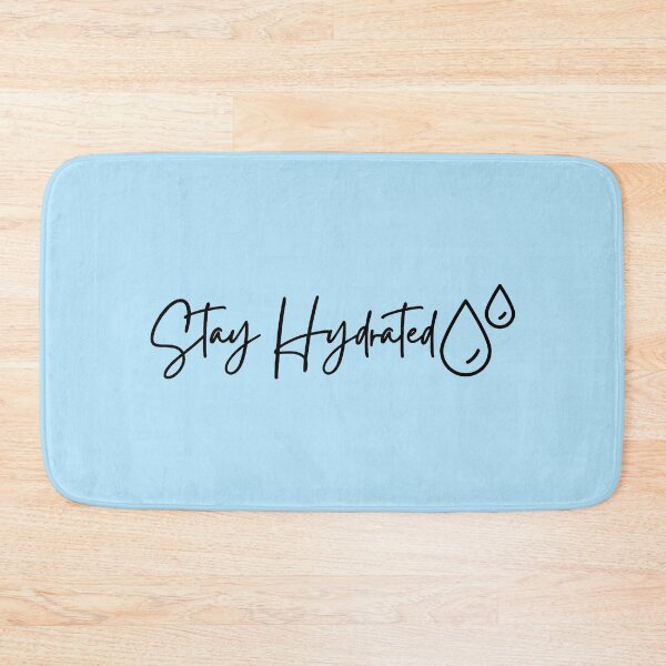 Item preview, Stay Hydrated Water Drops Black Cursive designed and sold by Sunshine-Dreams.