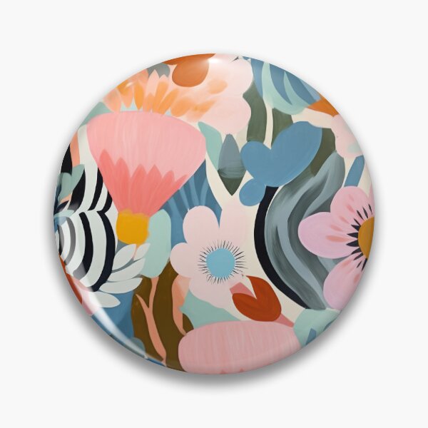 Item preview, Arts and crafts painted floral repeat pattern designed and sold by LucyFaulke.