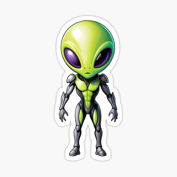 Alien soldier Sticker