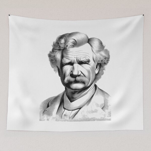 Item preview, Portrait of Mark Twain designed and sold by NTGUILTY.