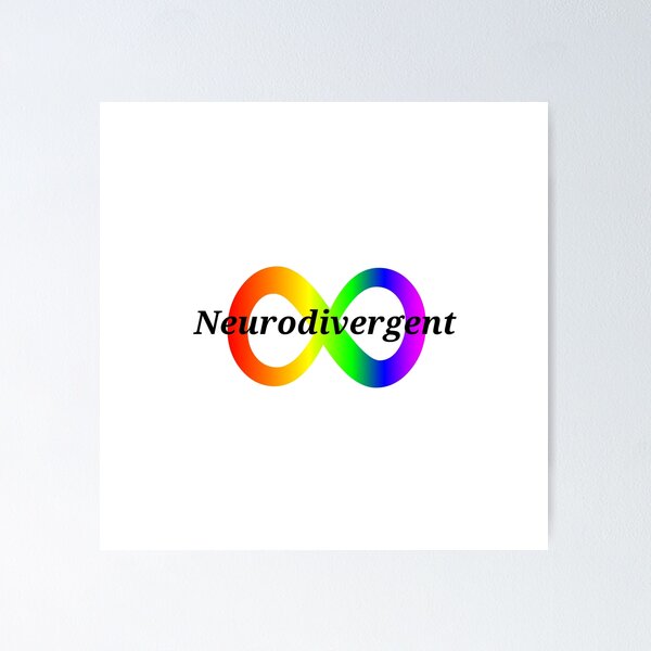 Item preview, Neurodivergent Rainbow Infinity Logo designed and sold by Lauren-dx14.