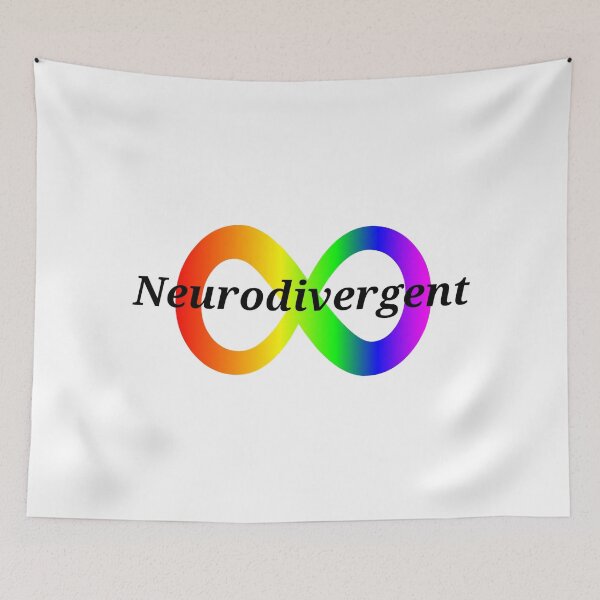 Item preview, Neurodivergent Rainbow Infinity Logo designed and sold by Lauren-dx14.