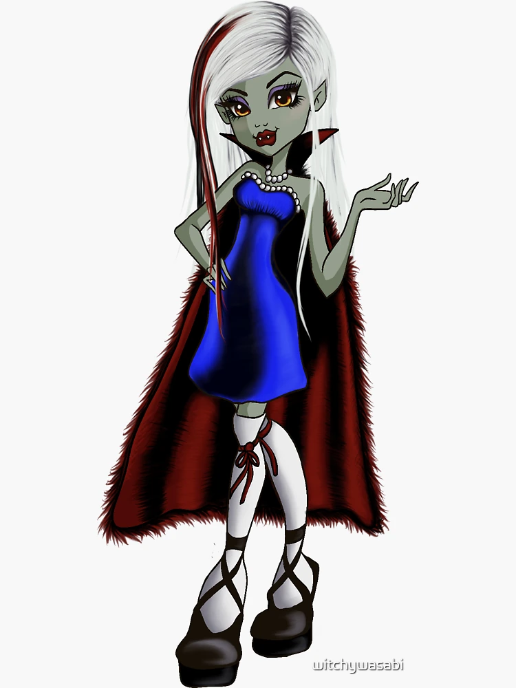 Bratzillaz Vampelina As Monster High  Sticker for Sale by witchywasabi