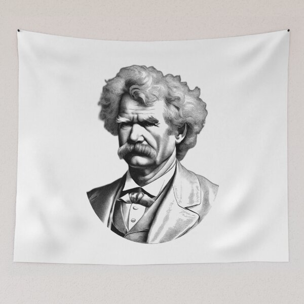 Item preview, Portrait of Mark Twain, Samuel Langhorne Clemens designed and sold by NTGUILTY.