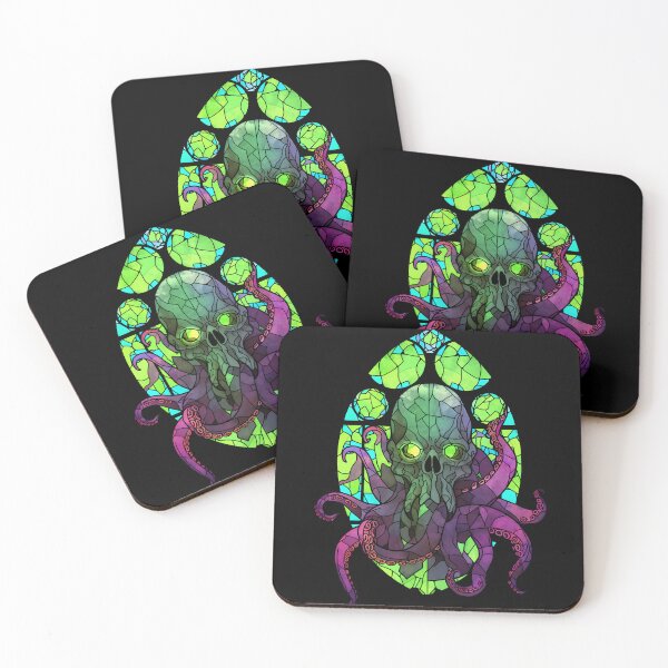 Item preview, Cthulu inspired Stained Glass Design designed and sold by octoboobs.