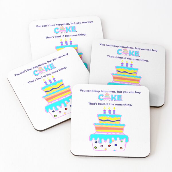 Item preview, Can't Buy Happiness, Buy Cake designed and sold by m2inspiration.