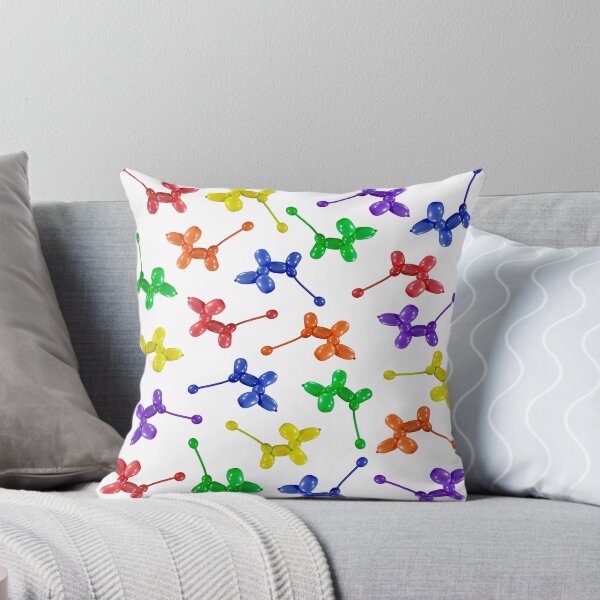 Item preview, Caniches de animales globo en colores del arco iris dispersos en negro designed and sold by Stretch Clendennen.