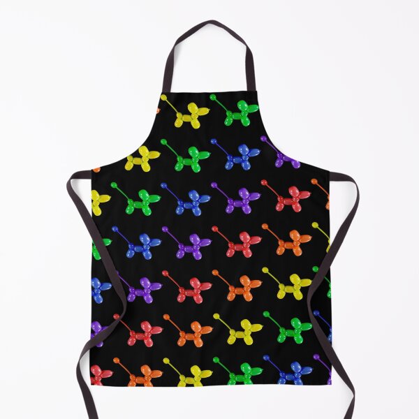 Item preview, Balloon animal poodles in rainbow colors organized on black designed and sold by Stretch Clendennen.