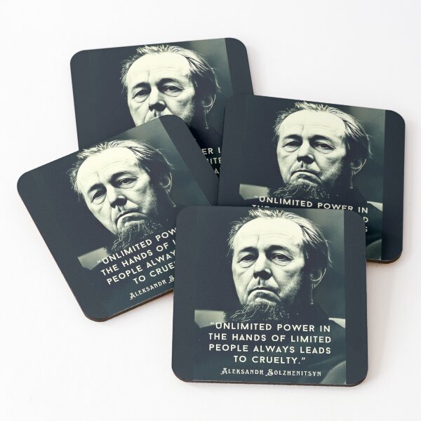 Item preview, Aleksandr Solzhenitsyn quote: Unlimited power in the hands of limited people always leads to cruelty. designed and sold by artbleed.