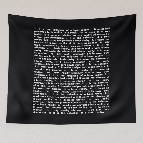Item preview, Baudrillard's Precession of Simulacra all over  	 designed and sold by nwnqumdm54.