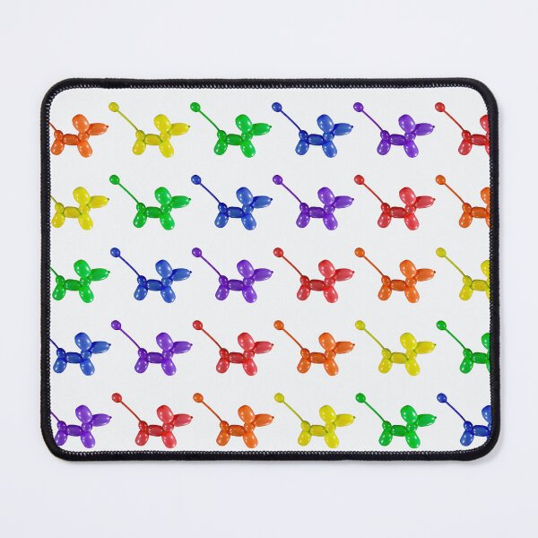 Item preview, Balloon animal poodles in rainbow colors organized on white designed and sold by Stretch Clendennen.