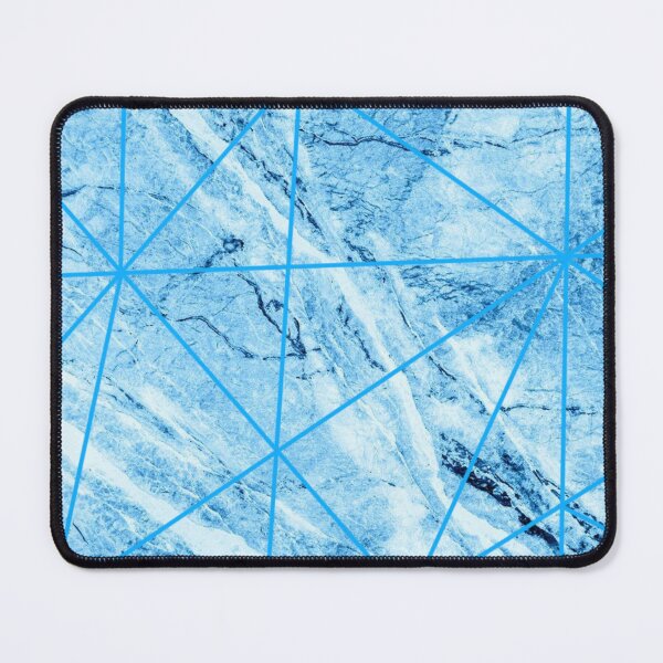Item preview, Light Blue Marble Geometric Pattern designed and sold by Lauren-dx14.