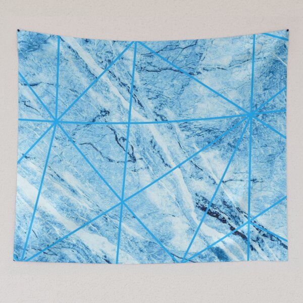 Item preview, Light Blue Marble Geometric Pattern designed and sold by Lauren-dx14.