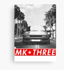 Golf 3 & quot; Redstriped & quot; Canvas Print