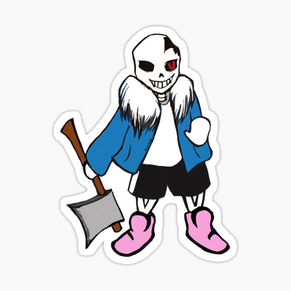 Abominable Horror Sans pattern Sticker for Sale by Enderparty