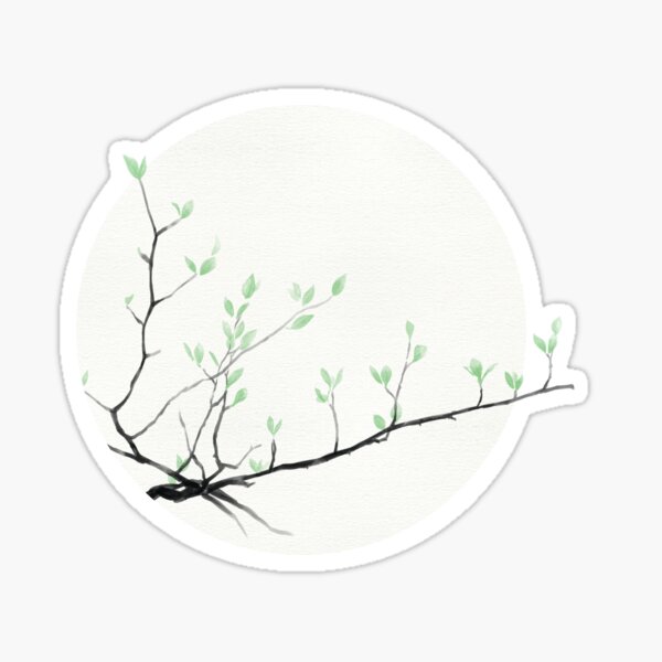 Grass Sprouts, Trees Bud Sticker