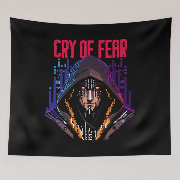 Item preview, Fearsome Cyberpunk Cry - Haunting Halloween Design designed and sold by H Jonas.