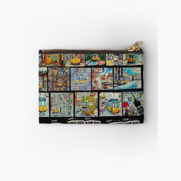 Item preview, Lisbon Vintage Streetcar Magnets Patchwork Mosaic designed and sold by worldways.