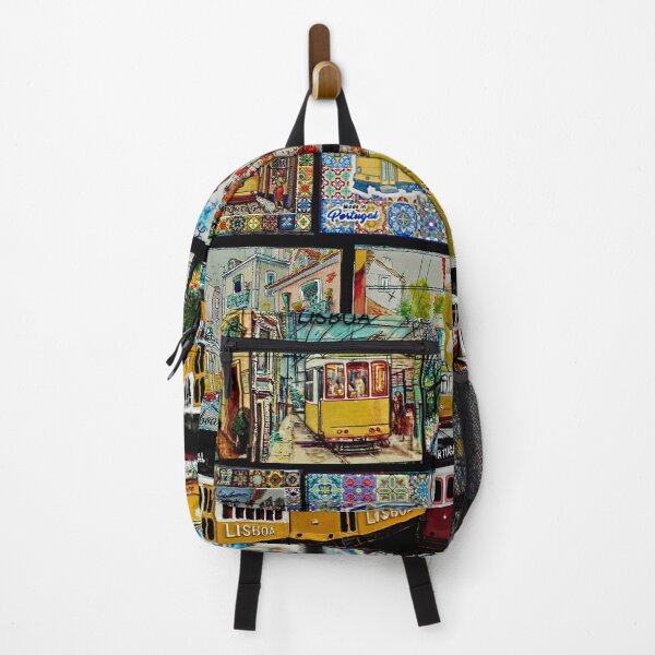 Item preview, Lisbon Vintage Streetcar Magnets Patchwork Mosaic designed and sold by worldways.