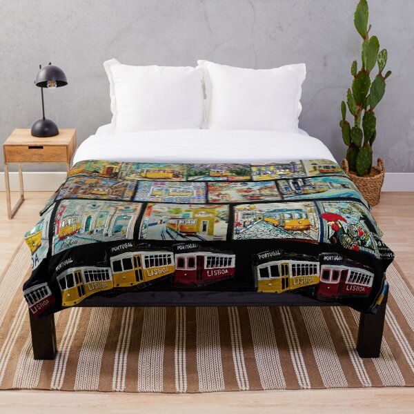 Artikelvorschau, Lissabon-Weinlese-Straßenbahn-Magnet-Patchwork-Mosaik entworfen und verkauft von worldways.