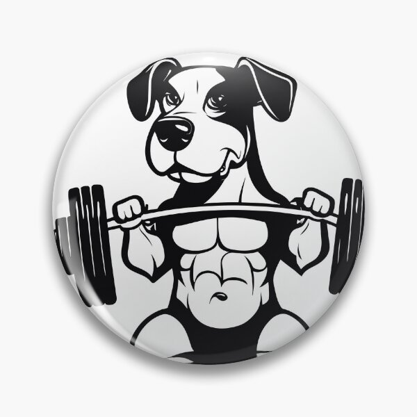 Item preview, Dog doing gym  designed and sold by Alchemy Ink.