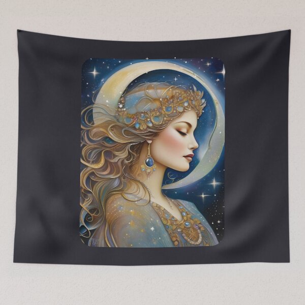 Item preview, Peaceful Moon Goddess designed and sold by DesignsBuyGem.