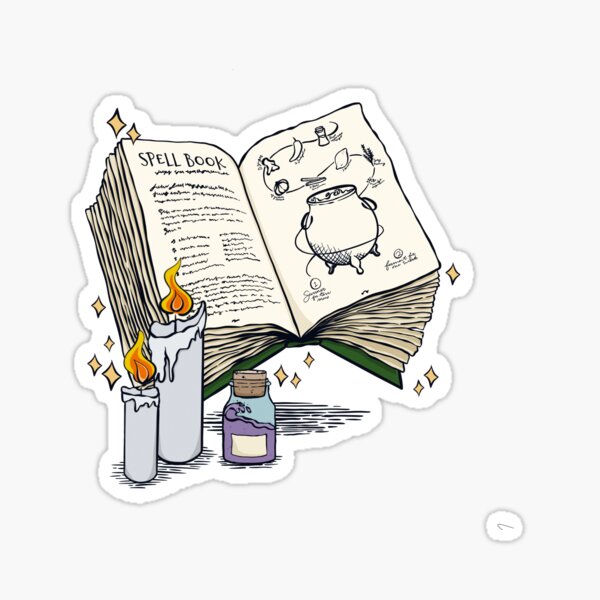 Apothecary Sticker Sheet Dark Academia Stickers Bookish Sticker Stationery  Witch Sticker Witchy Stickers RPG Fantasy 