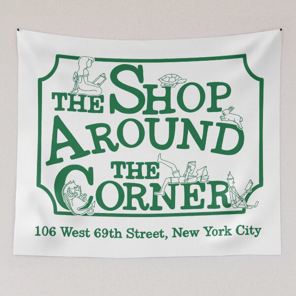 Item preview, The Shop Around the Corner Shop Sign designed and sold by KingsQueen33.