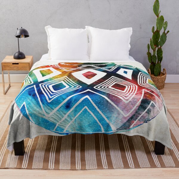 Item preview, Colorful Native American Pottery Design Art 2 designed and sold by Sharon Cummings Art.