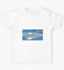 Branch of Sakura and Volcano Kids T-Shirt