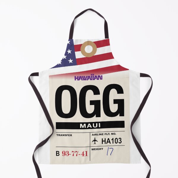 Item preview, Maui (OGG) Hawaii Airline Luggage Tag designed and sold by travelwitheric.