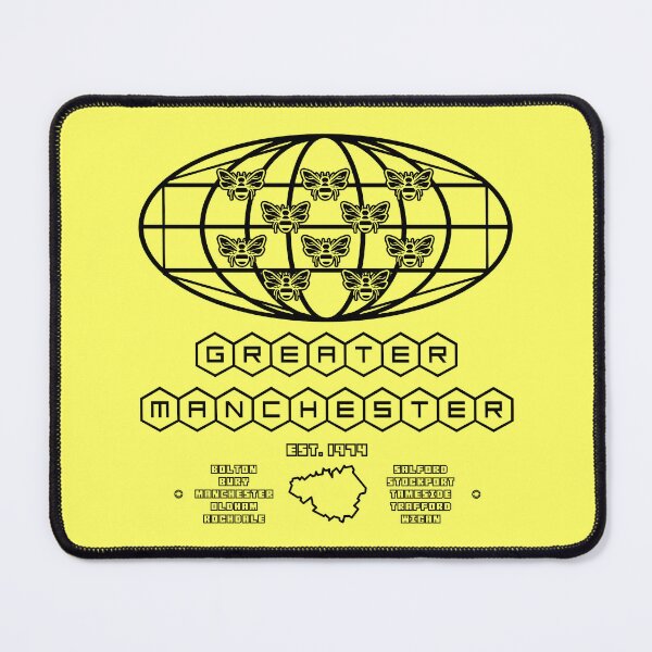 Item preview, Greater Manchester City Region Metropolitan County 10 Manchester bees designed and sold by jimmy-digital.