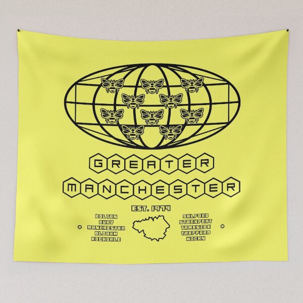 Item preview, Greater Manchester City Region Metropolitan County 10 Manchester bees designed and sold by jimmy-digital.
