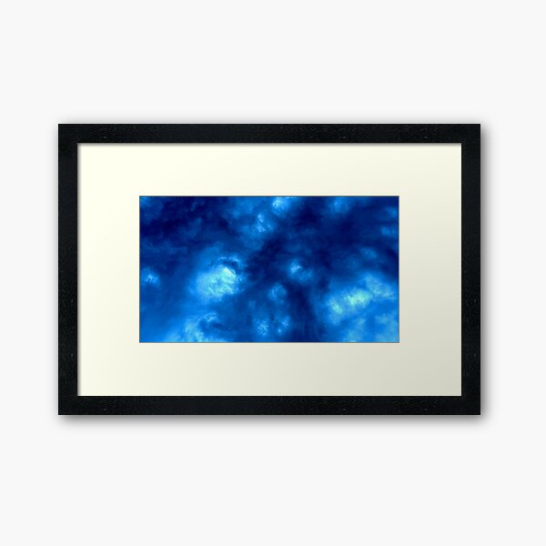 Thunderstorm Blue Sky Gerahmter Kunstdruck