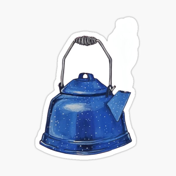 tea kettles and teapots  Sticker for Sale by starbcund