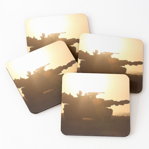 Item preview, M1A2 Abrams Main Battle Tank Sunset Silhouette Hi Resolution Photo designed and sold by MilitaryMart.