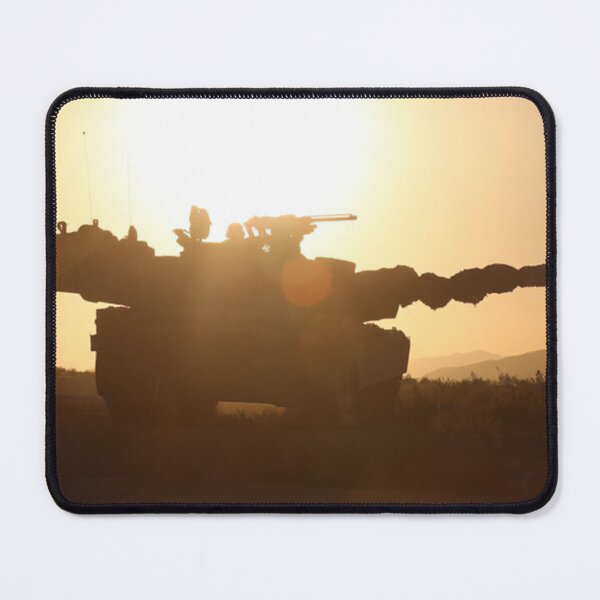 Item preview, M1A2 Abrams Main Battle Tank Sunset Silhouette Hi Resolution Photo designed and sold by MilitaryMart.