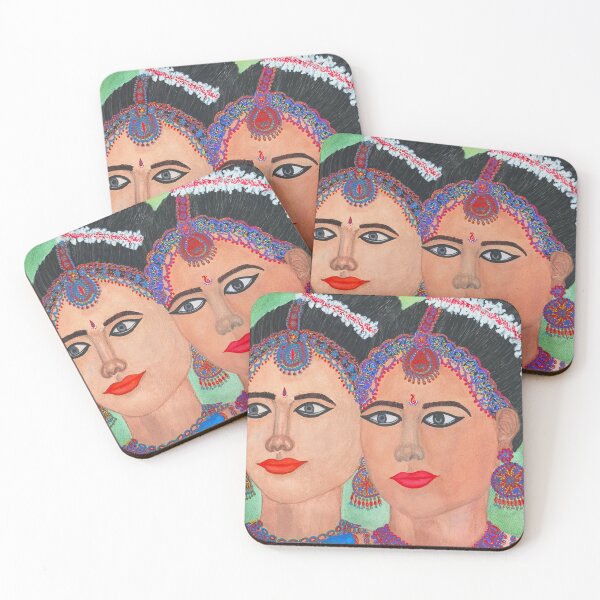 Item preview, Indian Elegance - Bharatnatyam Dancers designed and sold by yellow4coalarts.