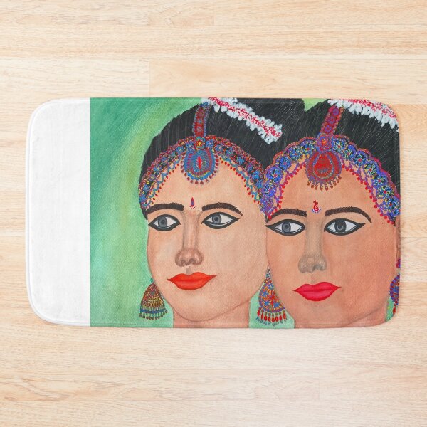 Item preview, Indian Elegance - Bharatnatyam Dancers designed and sold by yellow4coalarts.
