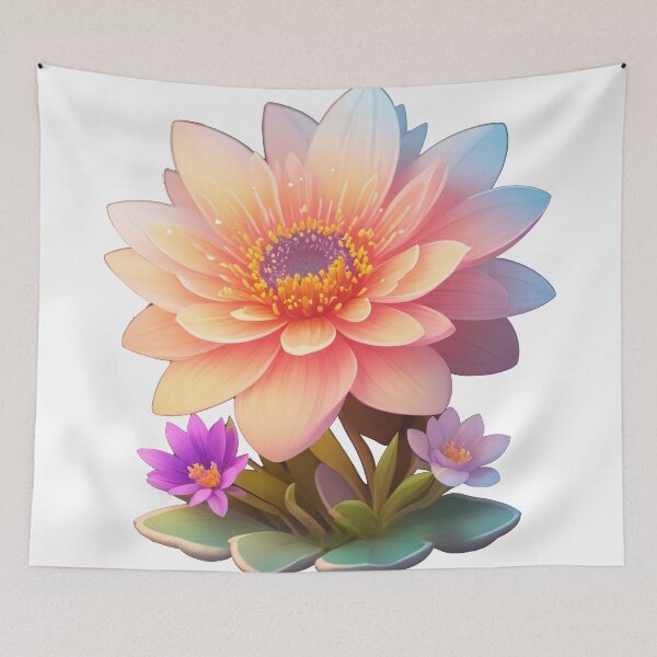 Item preview, Cinematic Fantasy Flower Sticker: 3D Vector Art with Vibrant Detail (73) designed and sold by WASjourney.