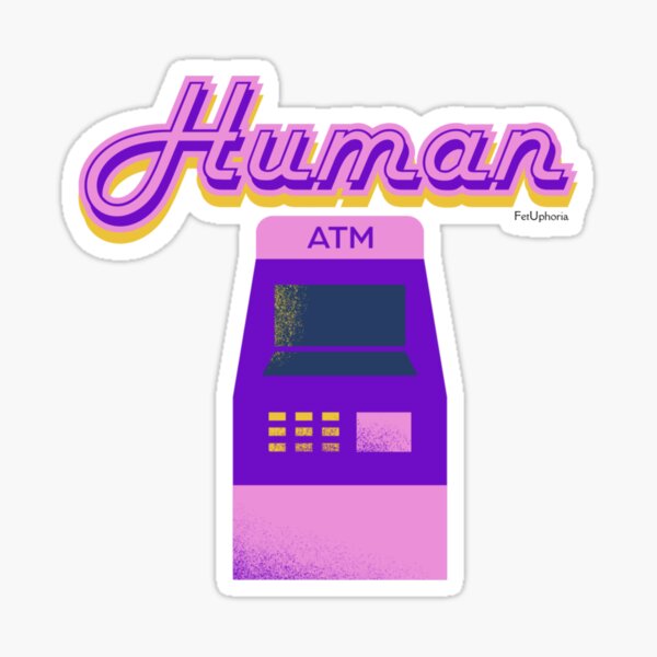 Item preview, Retro Style Human Atm designed and sold by FetUphoria.