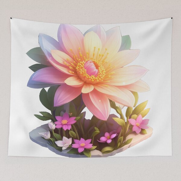 Item preview, Enchanting 3D Vector Flower Sticker: Cinematic Charm and Detail (74) designed and sold by WASjourney.